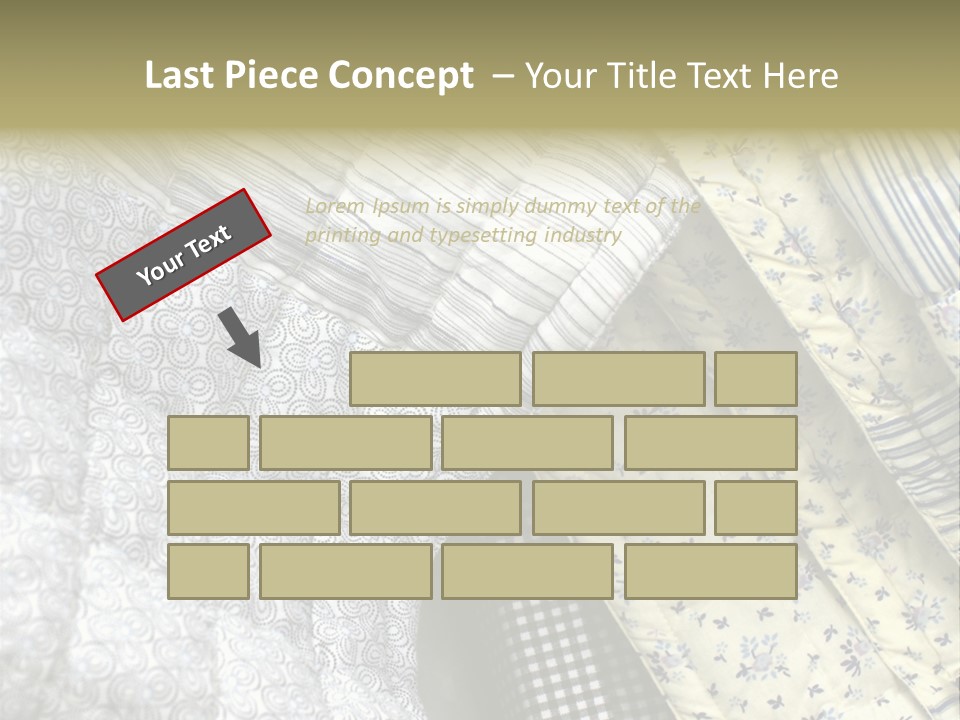 Cloth Blanket Country PowerPoint Template