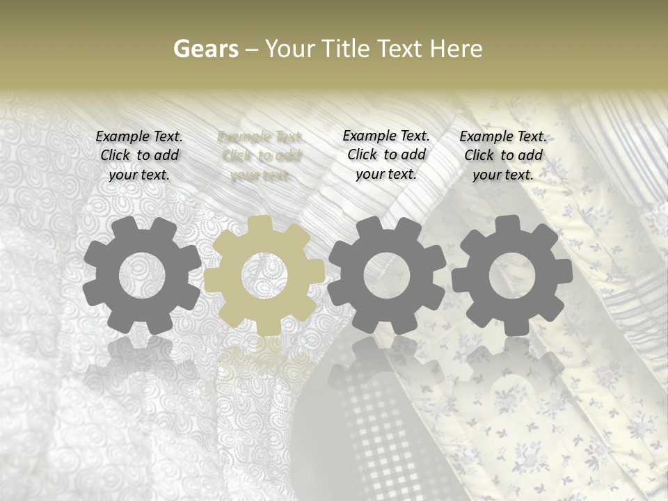 Cloth Blanket Country PowerPoint Template