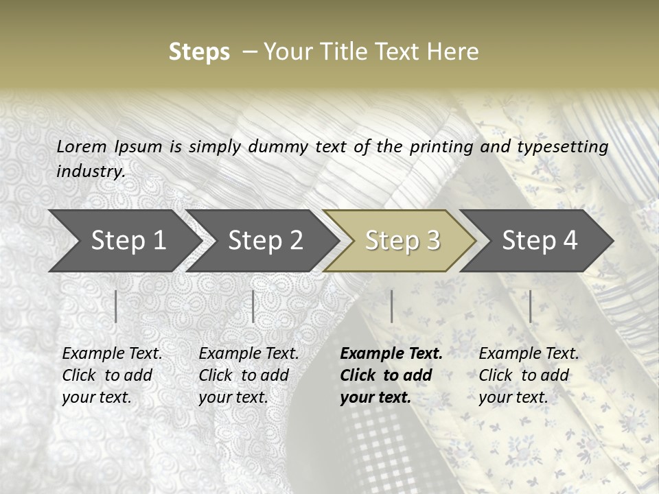 Cloth Blanket Country PowerPoint Template