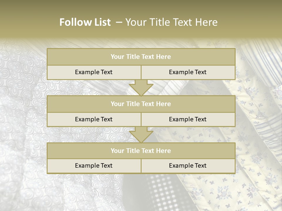 Cloth Blanket Country PowerPoint Template