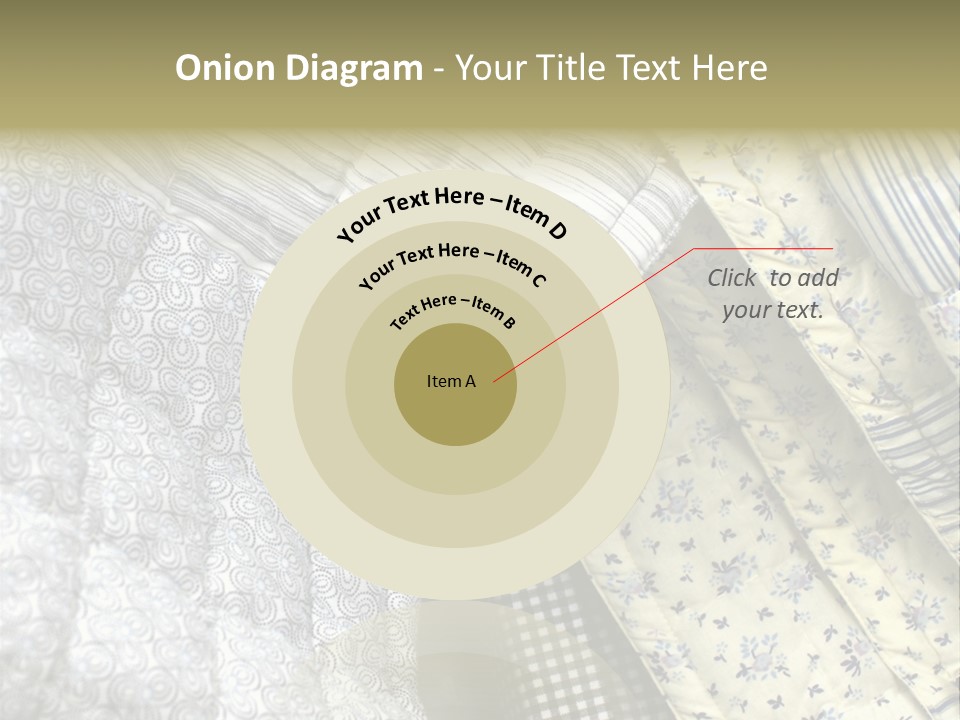 Cloth Blanket Country PowerPoint Template