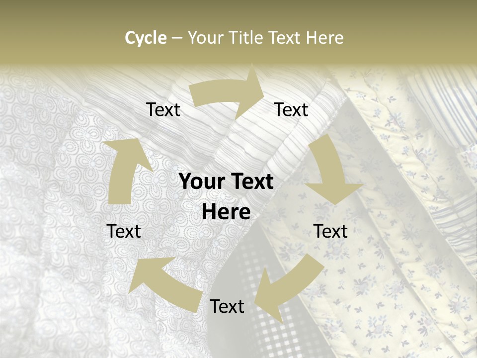 Cloth Blanket Country PowerPoint Template