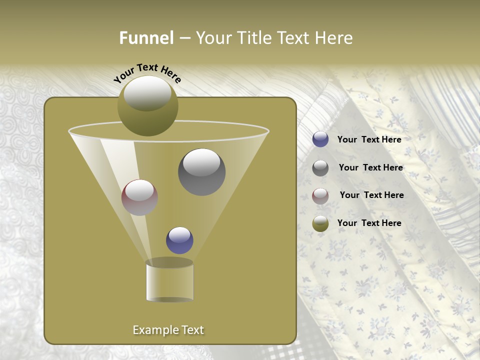 Cloth Blanket Country PowerPoint Template