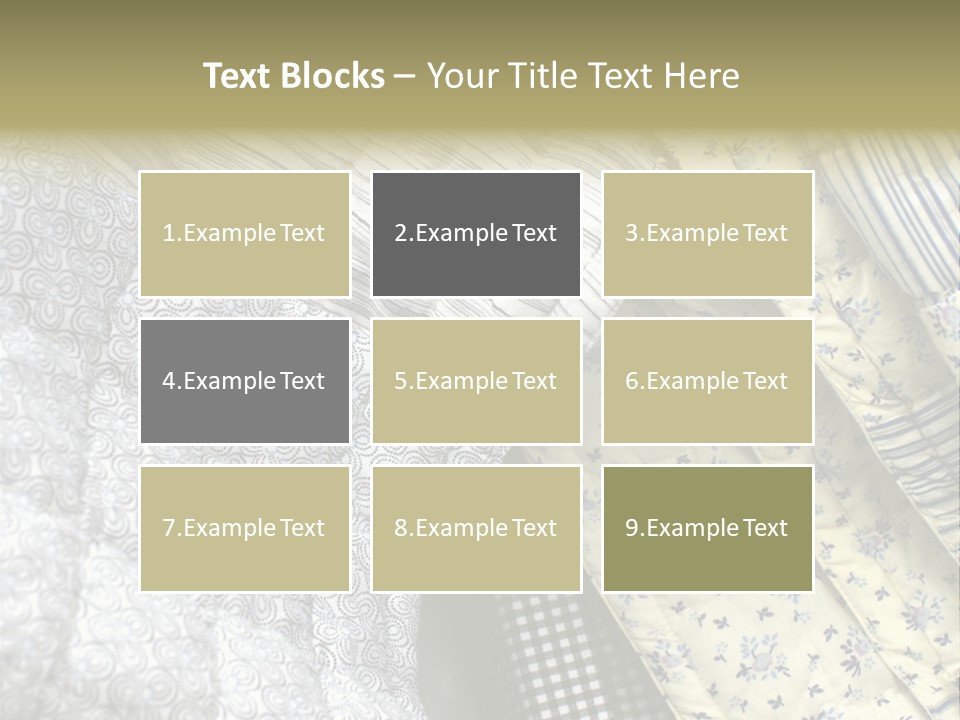 Cloth Blanket Country PowerPoint Template