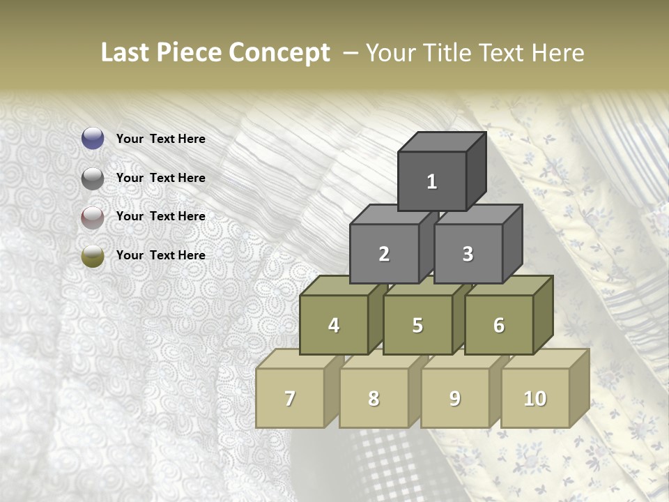 Cloth Blanket Country PowerPoint Template