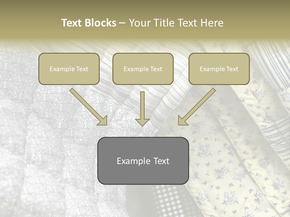 Cloth Blanket Country PowerPoint Template