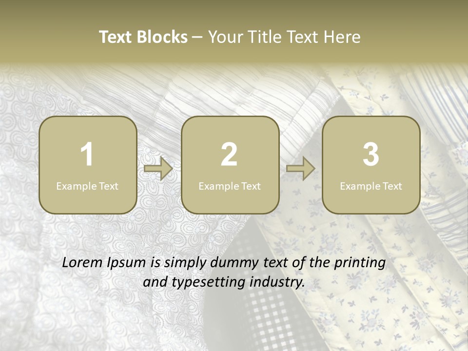 Cloth Blanket Country PowerPoint Template