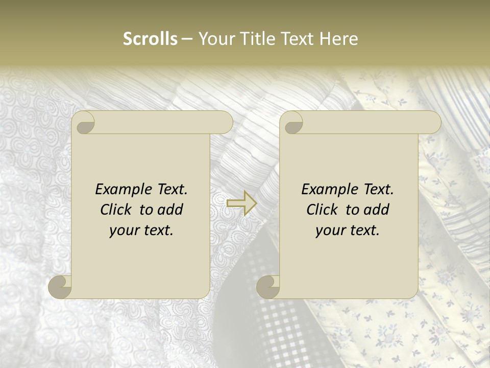 Cloth Blanket Country PowerPoint Template