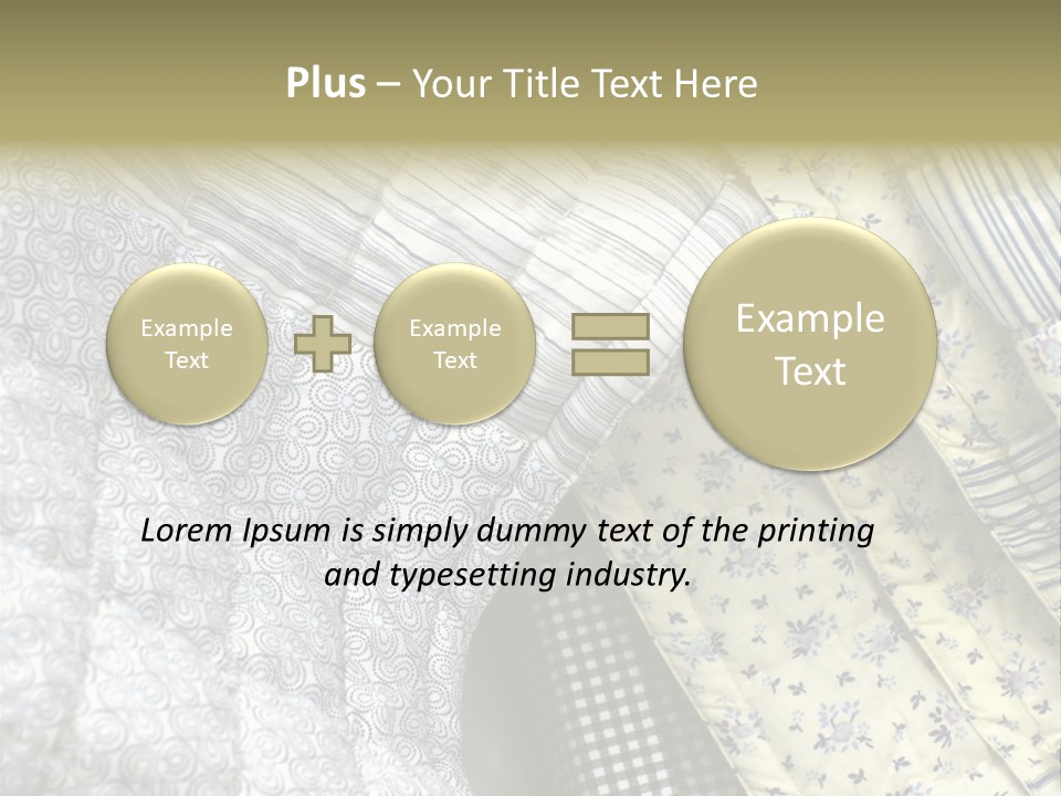 Cloth Blanket Country PowerPoint Template