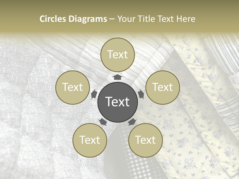 Cloth Blanket Country PowerPoint Template