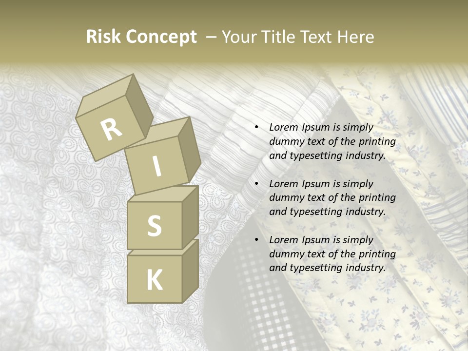 Cloth Blanket Country PowerPoint Template