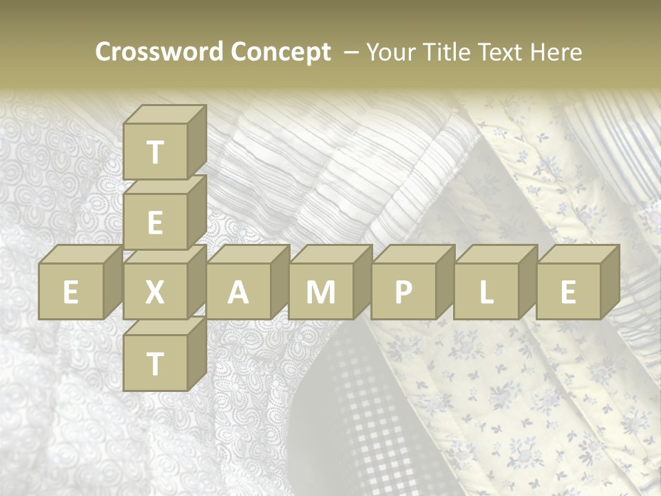 Cloth Blanket Country PowerPoint Template