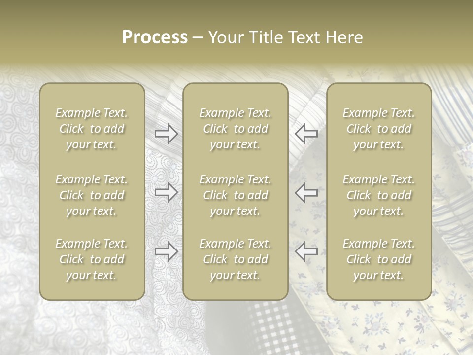 Cloth Blanket Country PowerPoint Template