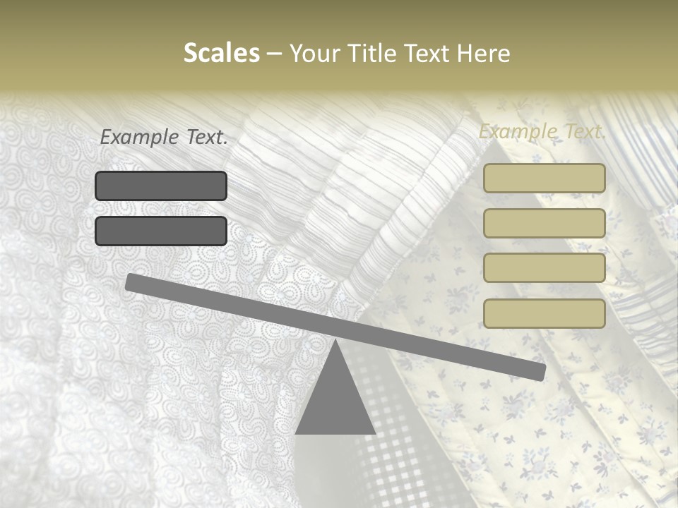 Cloth Blanket Country PowerPoint Template