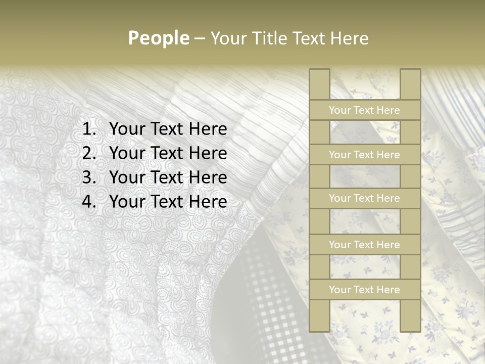 Cloth Blanket Country PowerPoint Template