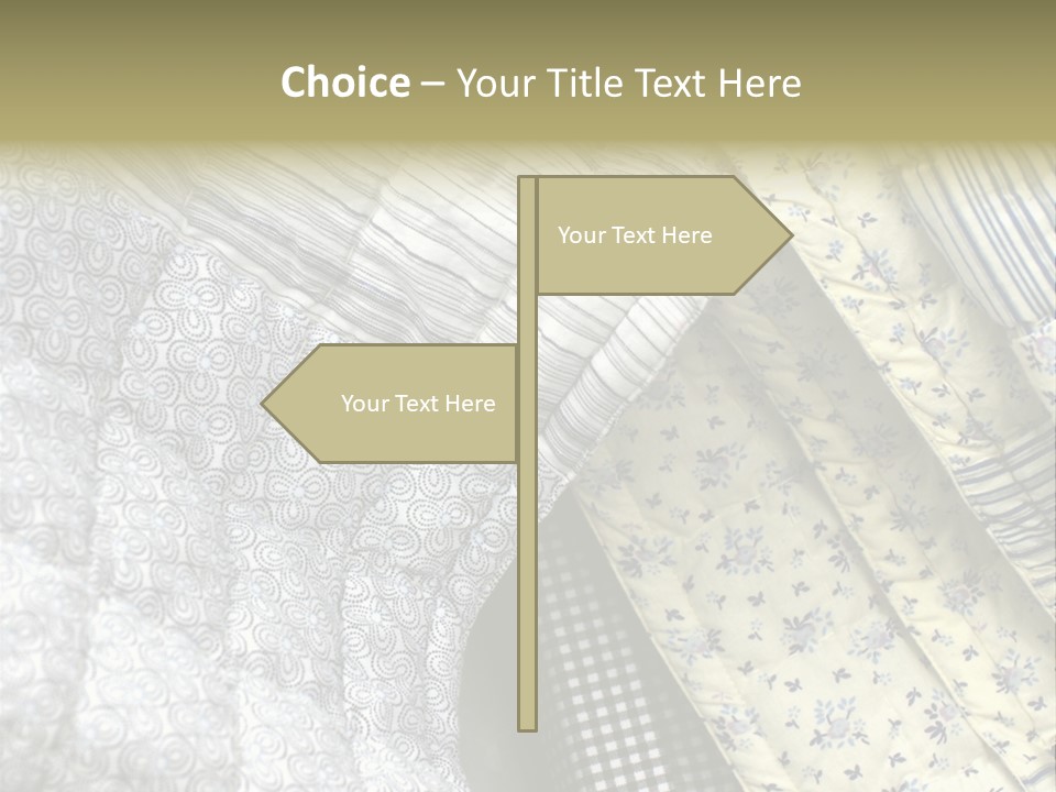 Cloth Blanket Country PowerPoint Template