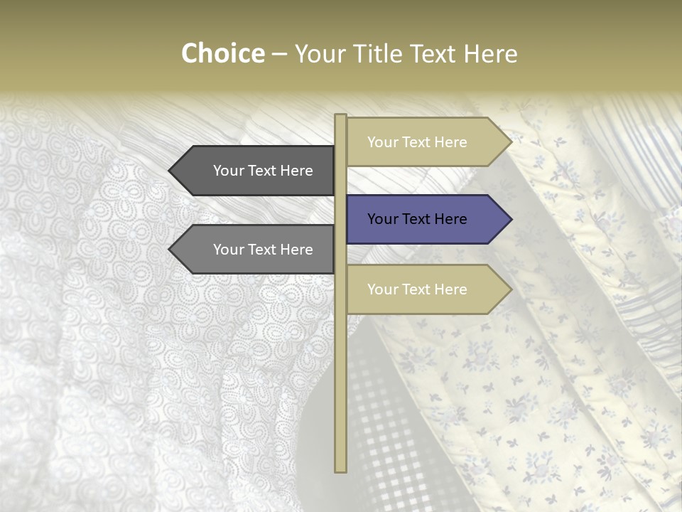 Cloth Blanket Country PowerPoint Template