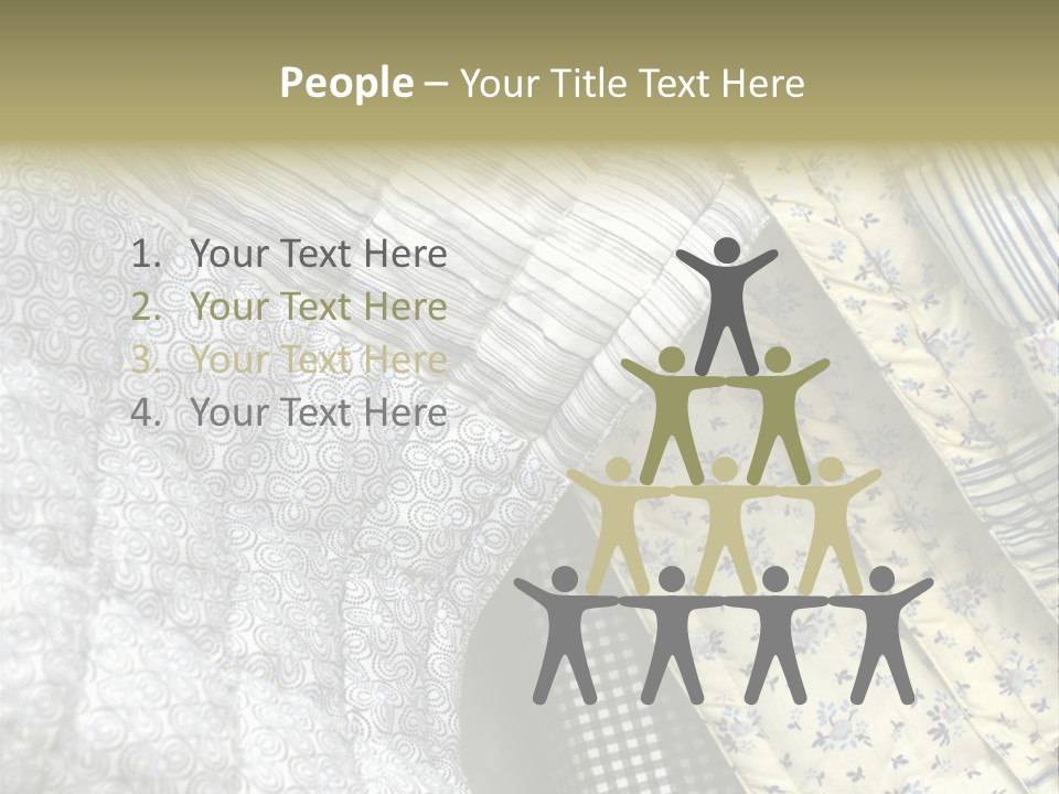 Cloth Blanket Country PowerPoint Template