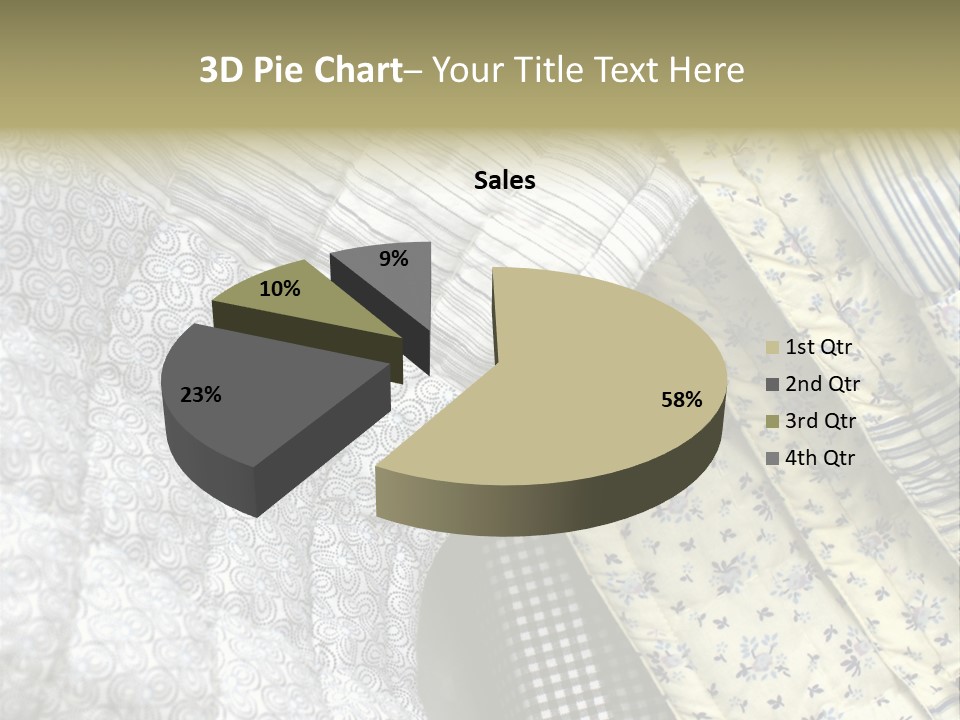 Cloth Blanket Country PowerPoint Template