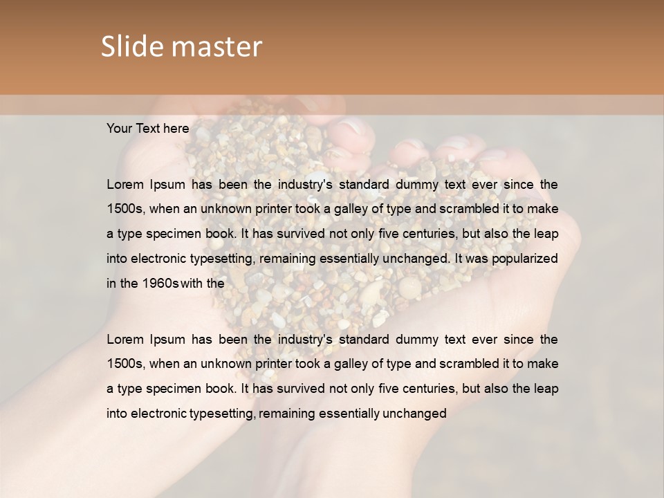 People Love Shape PowerPoint Template