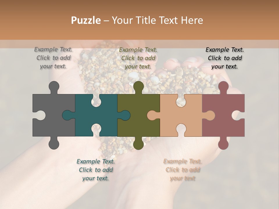 People Love Shape PowerPoint Template