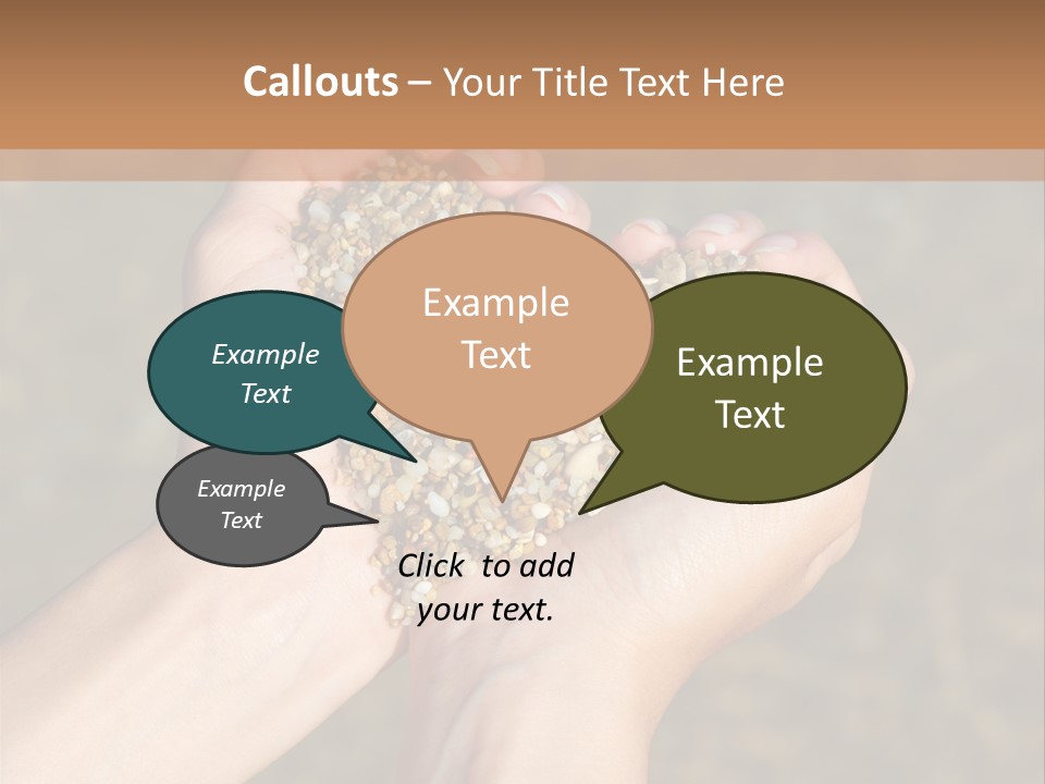 People Love Shape PowerPoint Template