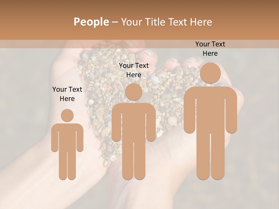 People Love Shape PowerPoint Template