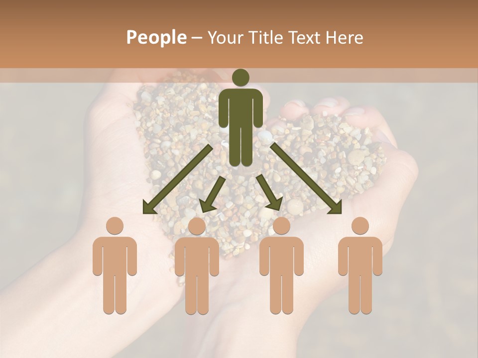 People Love Shape PowerPoint Template