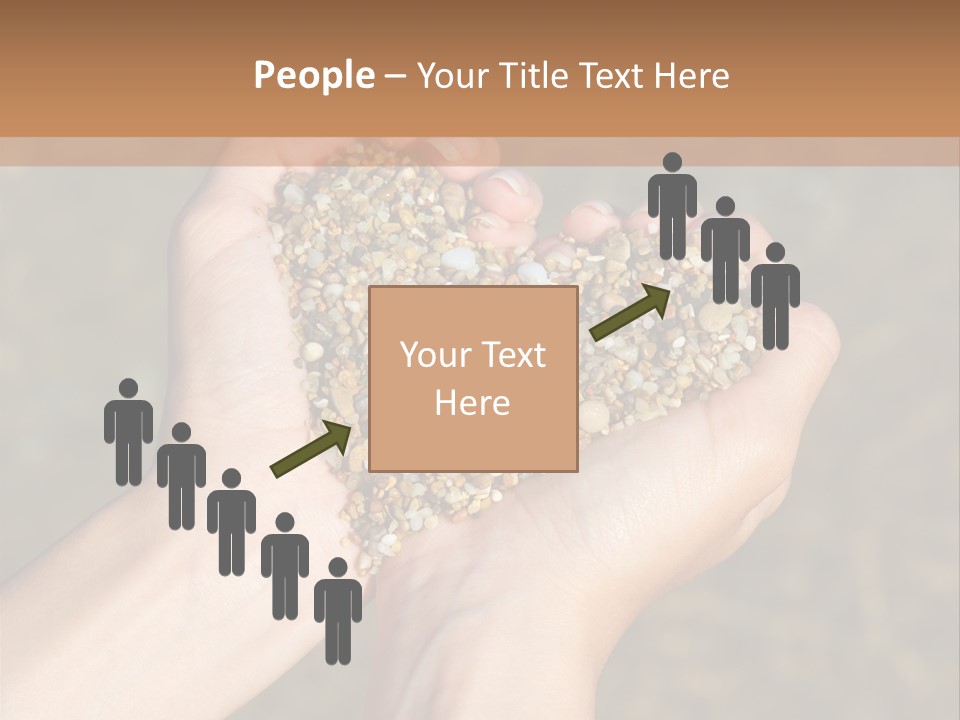 People Love Shape PowerPoint Template