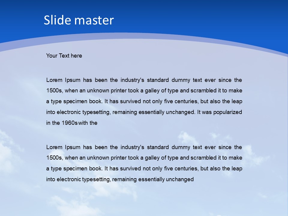 Environment Outdoors Cloud PowerPoint Template