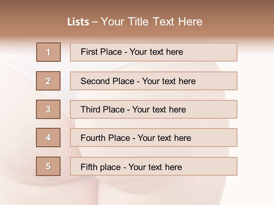 Fit Clean Hips PowerPoint Template