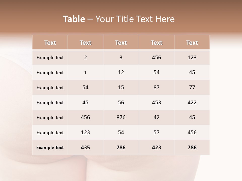 Fit Clean Hips PowerPoint Template