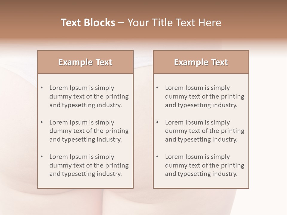 Fit Clean Hips PowerPoint Template