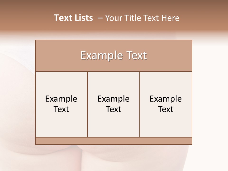 Fit Clean Hips PowerPoint Template