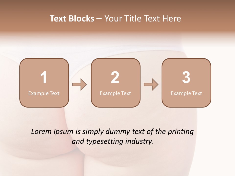 Fit Clean Hips PowerPoint Template