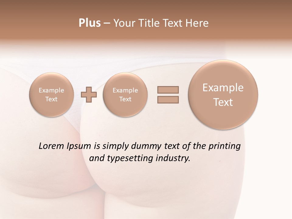 Fit Clean Hips PowerPoint Template