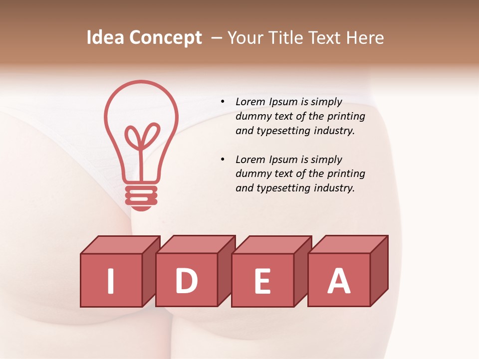 Fit Clean Hips PowerPoint Template