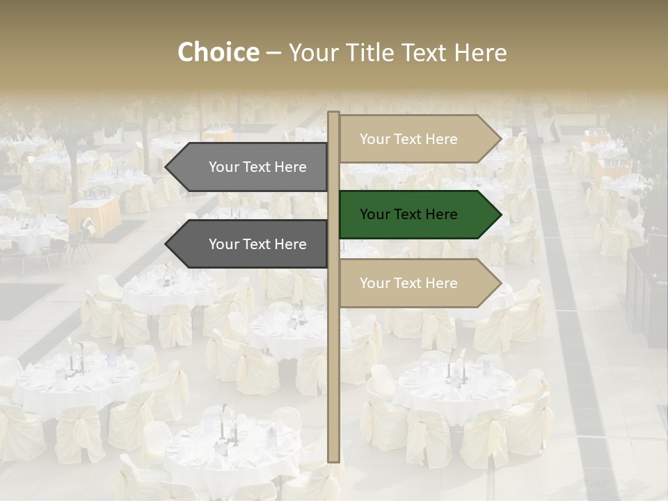Food Hall Fork PowerPoint Template
