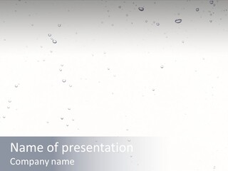 Water Bubble Splash PowerPoint Template