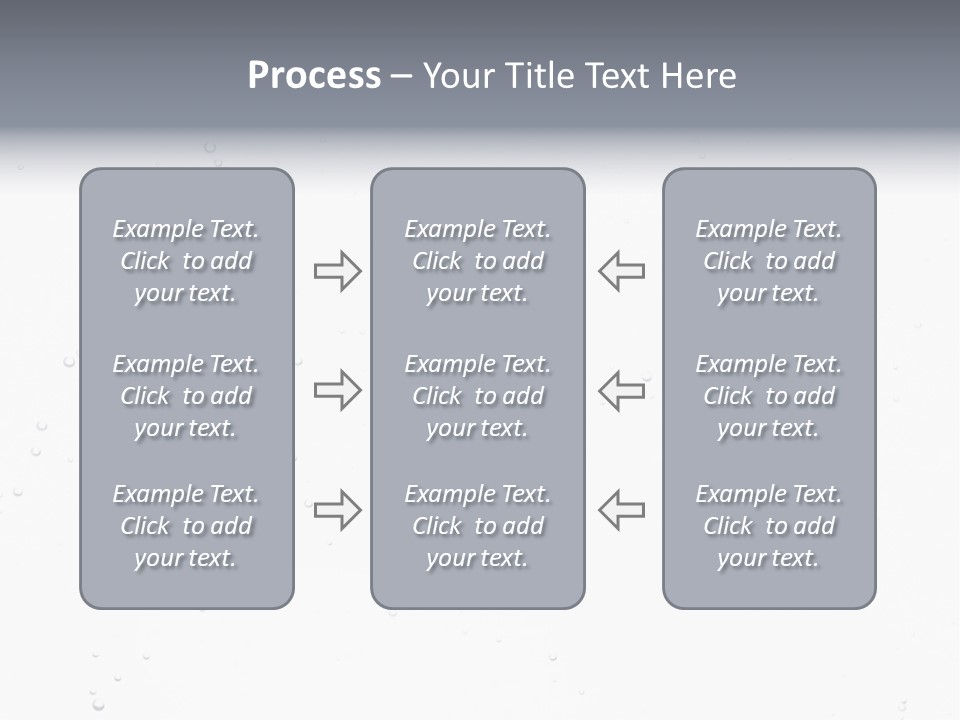 Water Bubble Splash PowerPoint Template