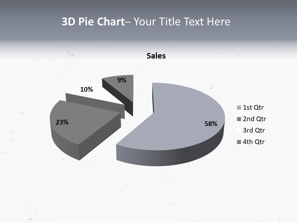 Water Bubble Splash PowerPoint Template