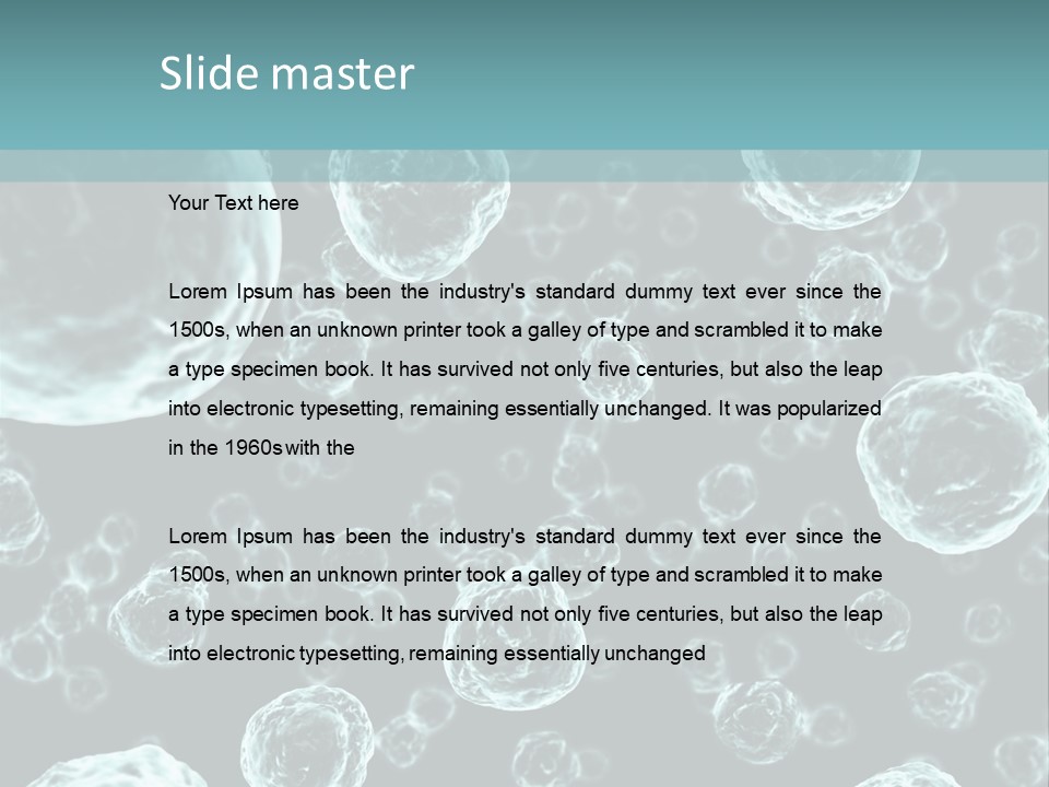 Microscope Sickness Medicine PowerPoint Template