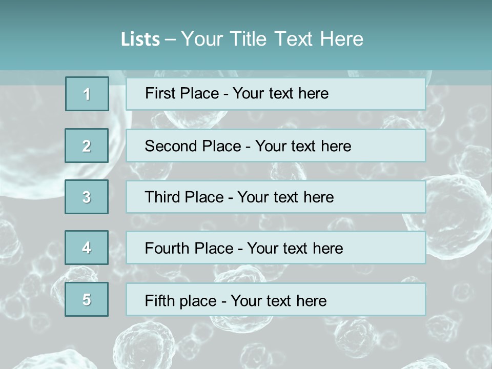 Microscope Sickness Medicine PowerPoint Template