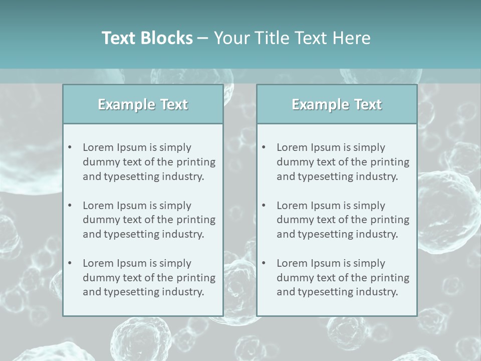 Microscope Sickness Medicine PowerPoint Template