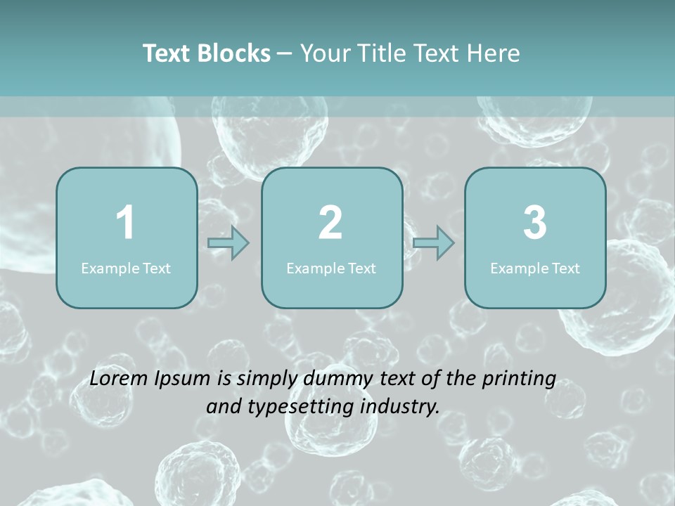 Microscope Sickness Medicine PowerPoint Template