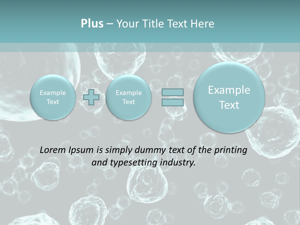 Microscope Sickness Medicine PowerPoint Template