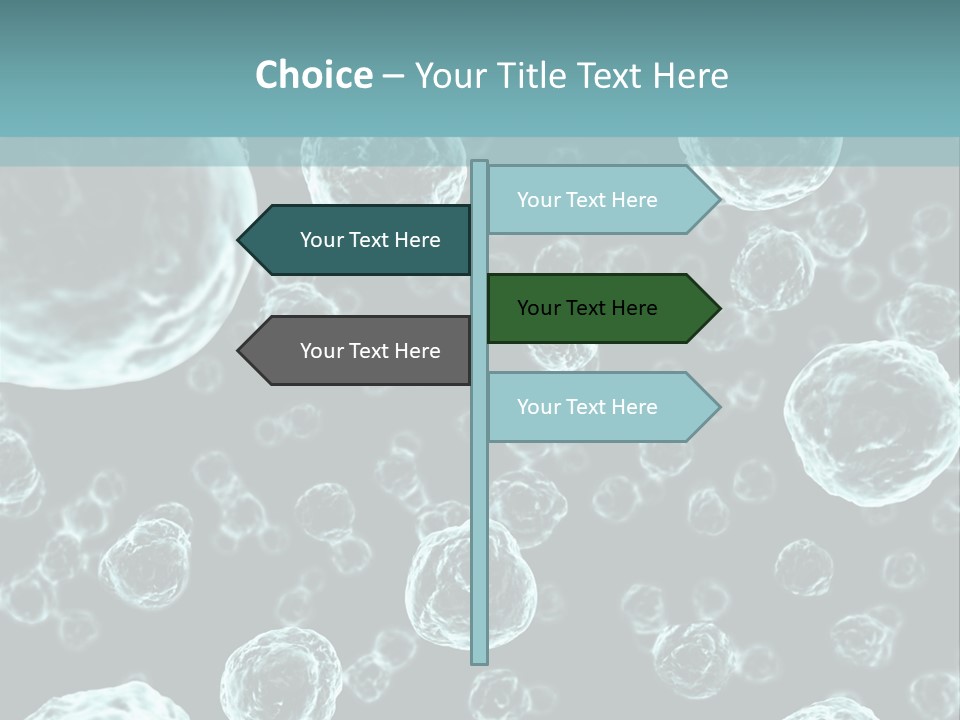 Microscope Sickness Medicine PowerPoint Template