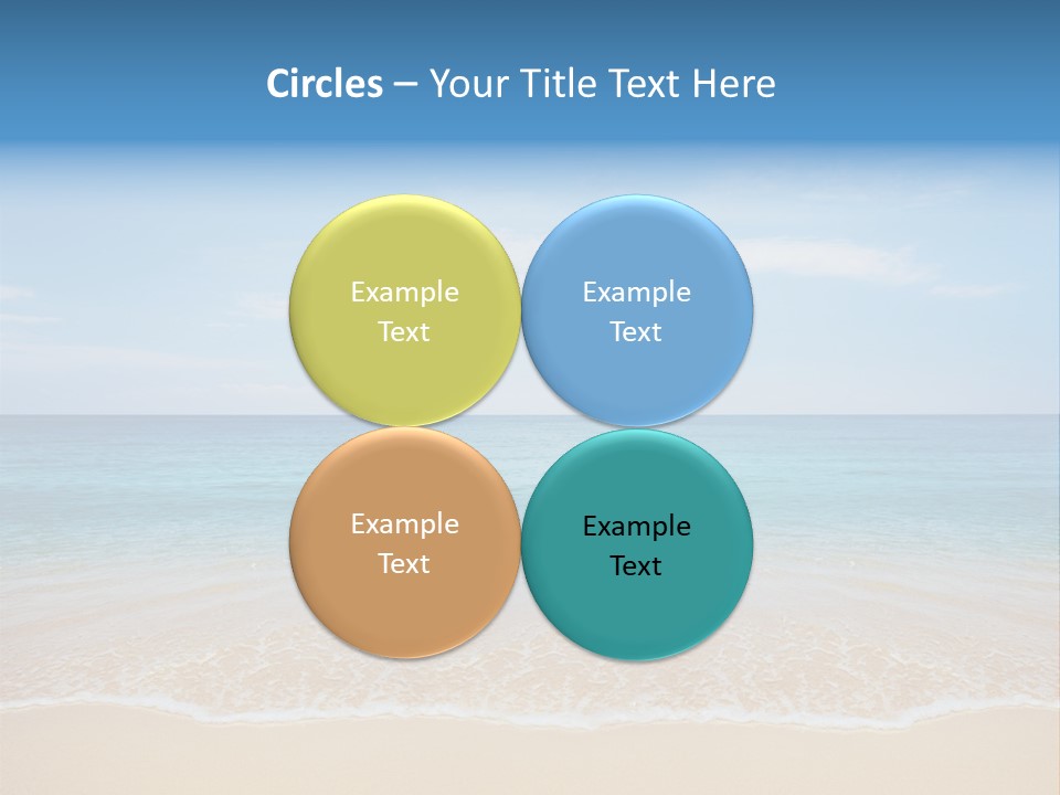 Sunlight Tropical Sea PowerPoint Template