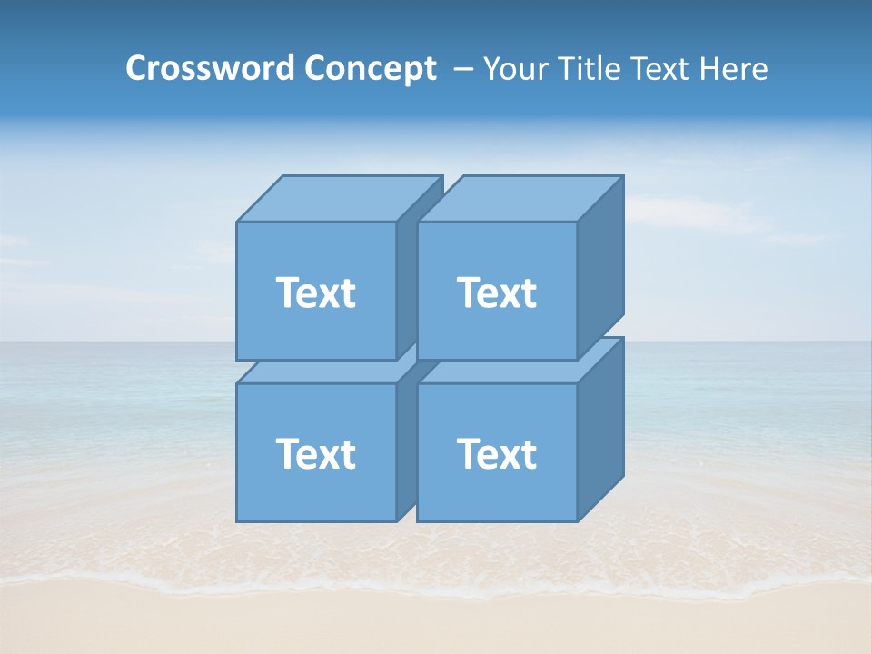 Sunlight Tropical Sea PowerPoint Template