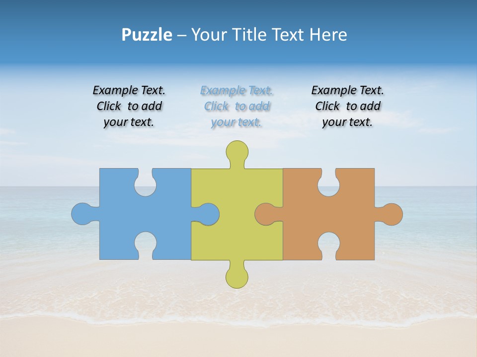 Sunlight Tropical Sea PowerPoint Template